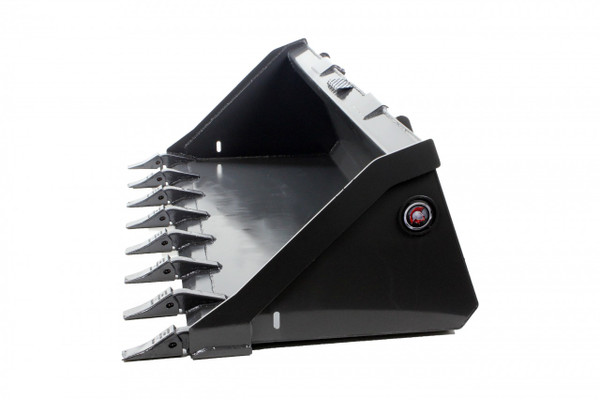 78" Wide Skid Steer Low Profile Bucket with Teeth