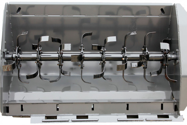 66" Wide Skid Steer Tiller Attachment With 6" Deep Tines (14-17) gpm 66" Wide Skid Steer Tiller Attachment With 6" Deep Tines (14-17) gpm