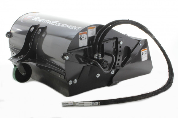 48" Wide Mini Skid Steer Boxbroom With Poly & Wire Brushes