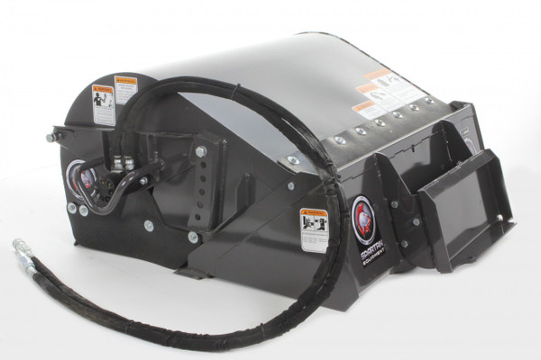 48" Wide Mini Skid Steer Boxbroom With Poly & Wire Brushes