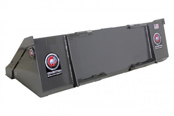 78" Wide Skid Steer Low Profile Bucket with Smooth Edge