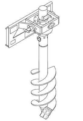 Mini Skid Steer Auger Drive Model X900 | 2.56" Round Shaft | High Speed Mini Skid Steer Auger Drive Model X900 | 2.56" Round Shaft | High Speed