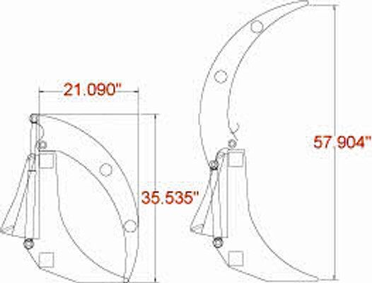 84" Wide Skid Steer Grapple Rake Attachment Professional Series
