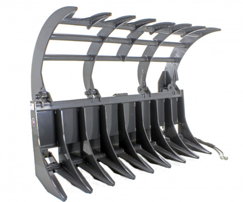 78" Wide Skid Steer Grapple Rake Attachment Professional Series