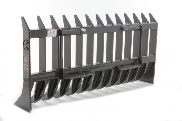 96" Wide Skid Steer Root Rake Attachment