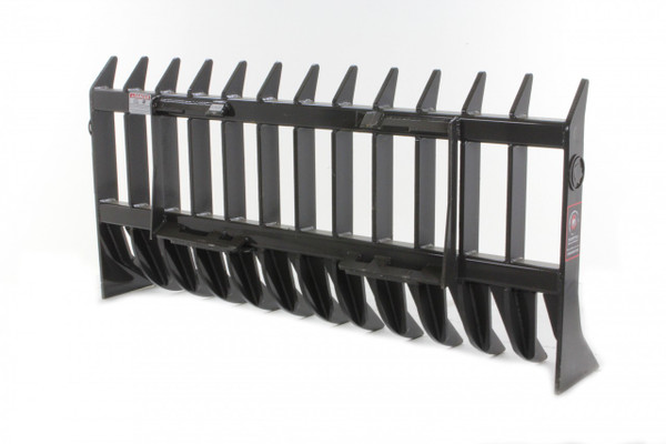 96" Wide Skid Steer Root Rake Attachment