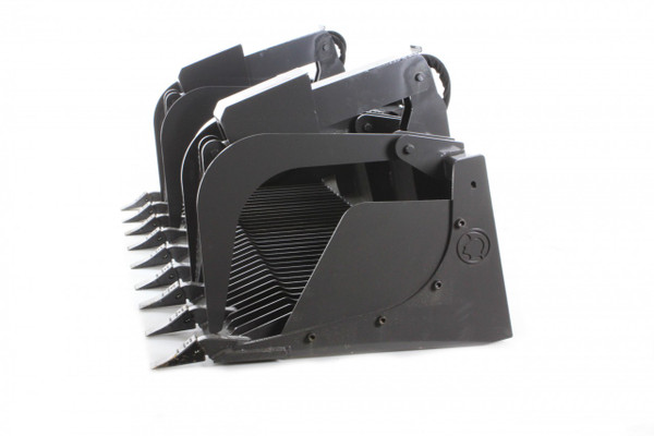60" Wide Skid Steer Rock Grapple Bucket With Teeth