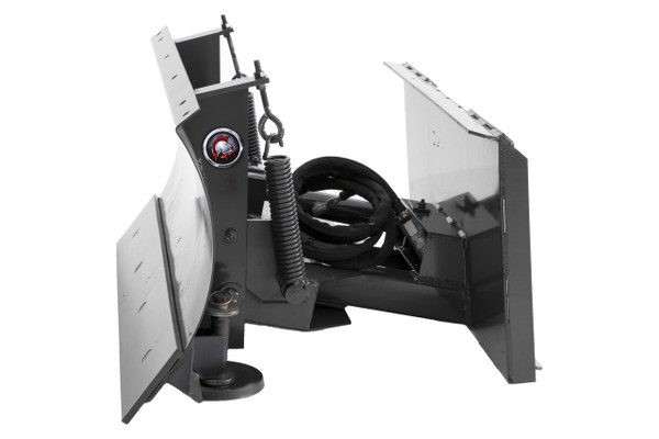 60" Wide Mini Skid Steer 4 Way Snow/Dozer Blade Hydraulic Angle Bobcat MT Mount