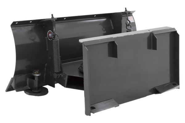 60" Wide Mini Skid Steer 4 Way Snow/Dozer Blade Hydraulic Angle Bobcat MT Mount