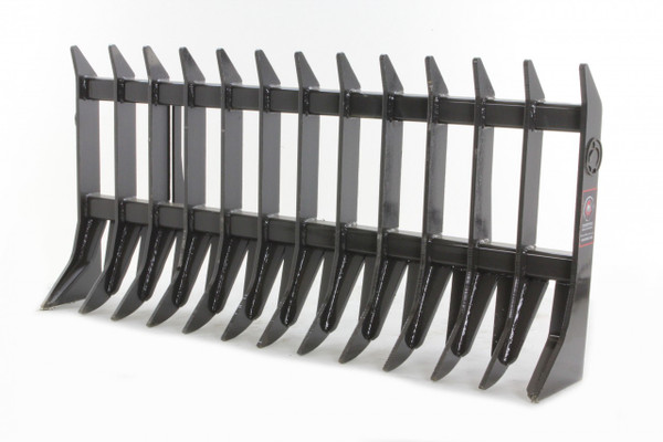 72" Wide Skid Steer Root Rake Attachment
