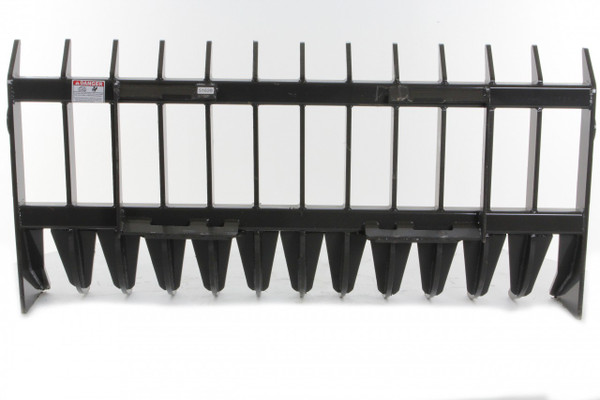 72" Wide Skid Steer Root Rake Attachment