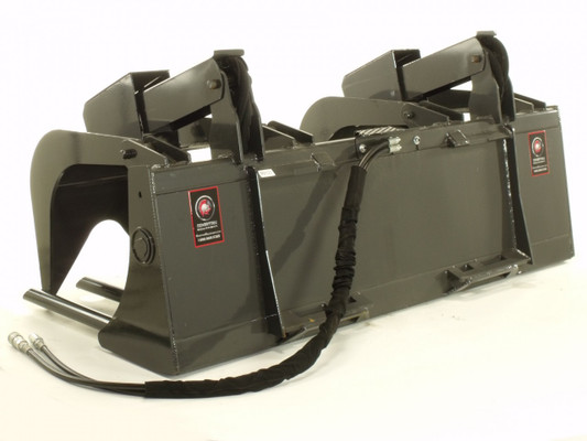 84" Wide Skid Steer Tine Grapple Bucket Attachment