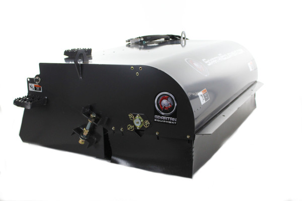 84" Wide Skid Steer Boxbroom Sweeper Attachment SE Series Poly|Wire Brush 15-25 gpm