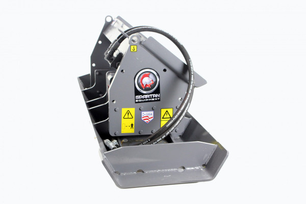 84" Wide Skid Steer Vibratory Plate Compactor Attachment