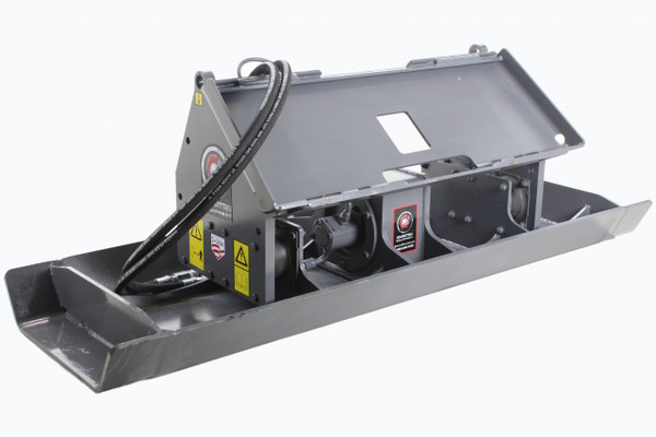 84" Wide Skid Steer Vibratory Plate Compactor Attachment