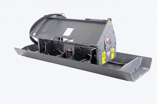 84" Wide Skid Steer Vibratory Plate Compactor Attachment