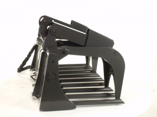 72" Wide Skid Steer Tine Grapple Bucket Attachment