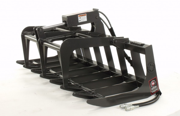 60" Wide Skid Steer Root Grapple Attachment Economy Series (Single Tine)