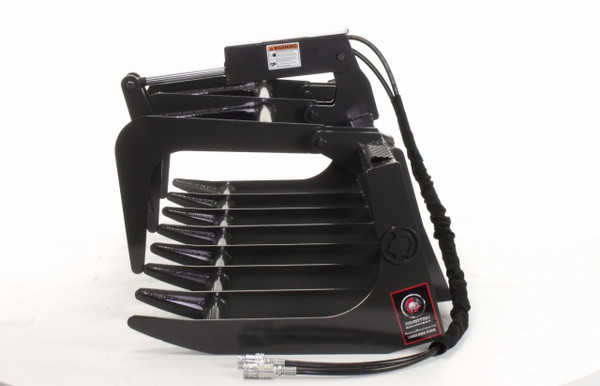 60" Wide Skid Steer Root Grapple Attachment Economy Series (Single Tine)