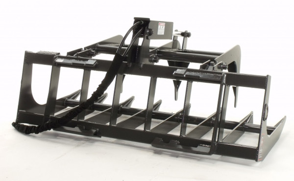 60" Wide Skid Steer Root Grapple Attachment Economy Series (Single Tine)