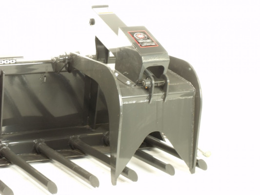 66" Wide Skid Steer Tine Grapple Bucket Attachment