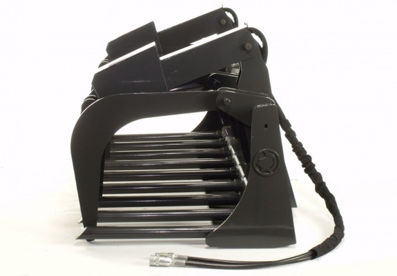 66" Wide Skid Steer Tine Grapple Bucket Attachment