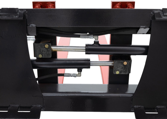 Skid Steer Pallet Fork Frame With 48" Long Tines Class II 4000 lbs Hydraulic Adjustable (Professional Series)