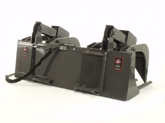 60" Wide Skid Steer Tine Grapple Bucket Attachment