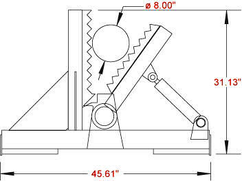 Skid Steer Tree & Post Puller Attachment (Economy Series)