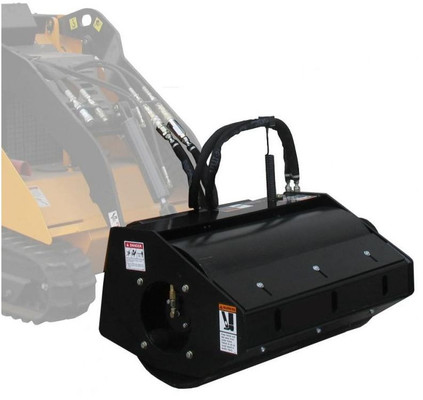36" Wide Mini Skid Steer Vibratory Roller With Smooth Drum 10-14 gpm for Toro | Boxer | Ditch Witch | Vermeer | Kubota Mount