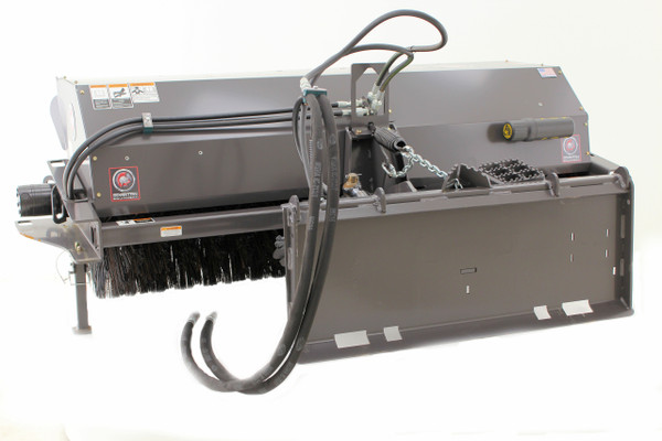 96" Wide Skid Steer Manual Angle Broom (Industrial Series)