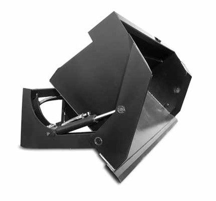 96" Wide Skid Steer High Dump Bucket Attachment  96" Wide Skid Steer High Dump Bucket Attachment