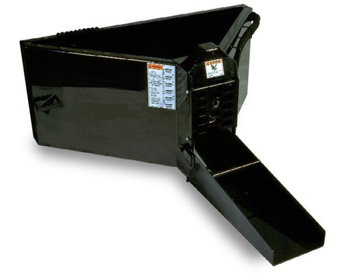 Skid Steer Concrete Chuter 1/2 Yard Capacity With Hydraulic Gate (Industrial Series) Skid Steer Concrete Chuter 1/2 Yard Capacity With Hydraulic Gate (Industrial Series)