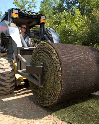 Skid Steer Sod Roller Attachment