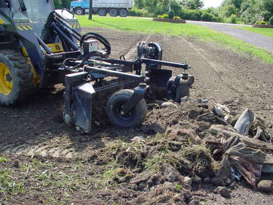 96" Wide Skid Steer Soil Conditioner Hydraulic Angel (Industrial Series)