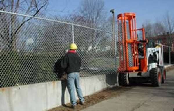 Skid Steer Fence Installer 24" Diameter for Chain Link Fence