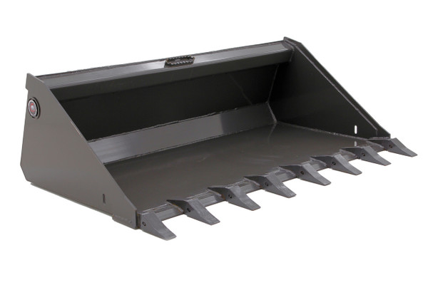 66" Wide Skid Steer Long Bottom Bucket With Teeth