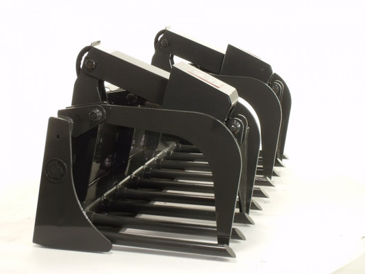 96" Wide Skid Steer Tine Grapple Bucket Attachment