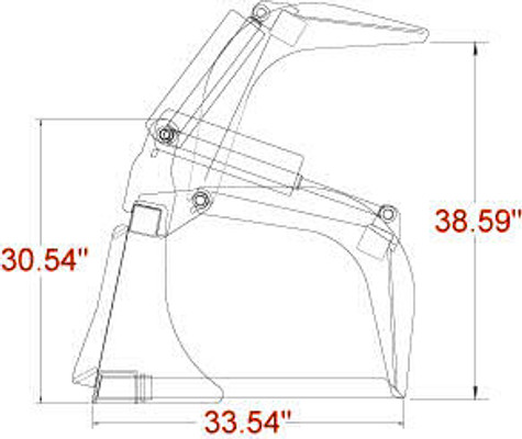 96" Wide Skid Steer Tine Grapple Bucket Attachment 96" Wide Skid Steer Tine Grapple Bucket Attachment
