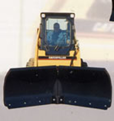 96" Wide Skid Steer 4 Way Snow/Dozer Blade V Style (Professional Series)