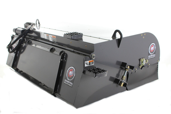 72" Wide Skid Steer Boxbroom Sweeper Attachment SE Series Poly|Wire Brush 15-25 gpm