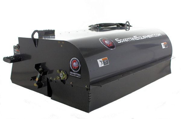 72" Wide Skid Steer Boxbroom Sweeper Attachment SE Series Poly|Wire Brush (15-25 gpm)