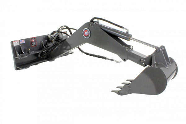 Skid Steer E-Z Digger Backhoe Attachment With Swing Arm Skid Steer E-Z Digger Backhoe Attachment With Swing Arm