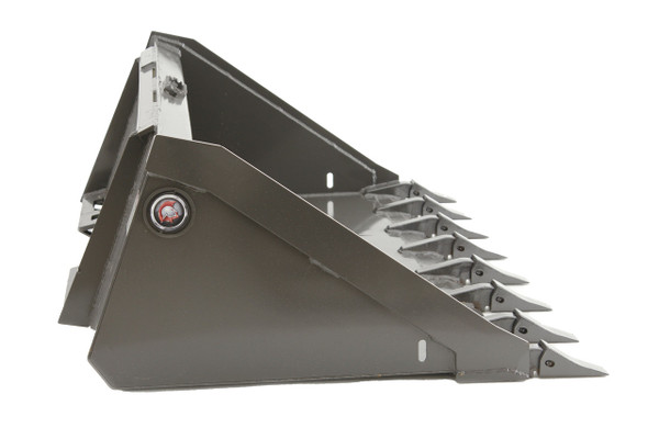 60" Wide Skid Steer Long Bottom Bucket With Teeth 60" Wide Skid Steer Long Bottom Bucket With Teeth