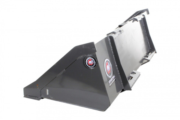 60" Wide Skid Steer Low Profile Bucket with Smooth Edge