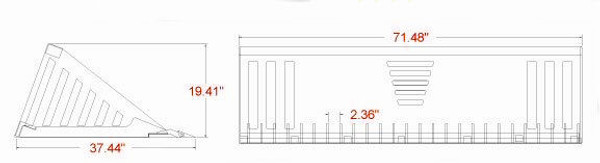 60" Wide Skid Steer Rock Bucket With Smooth Edge