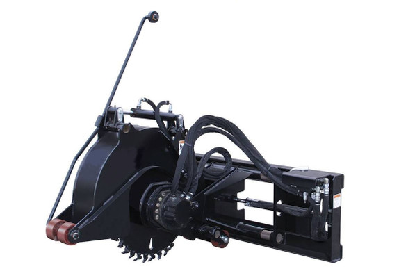 Skid Steer Pavement Saw 1.5" Wide Cut Standard Flow