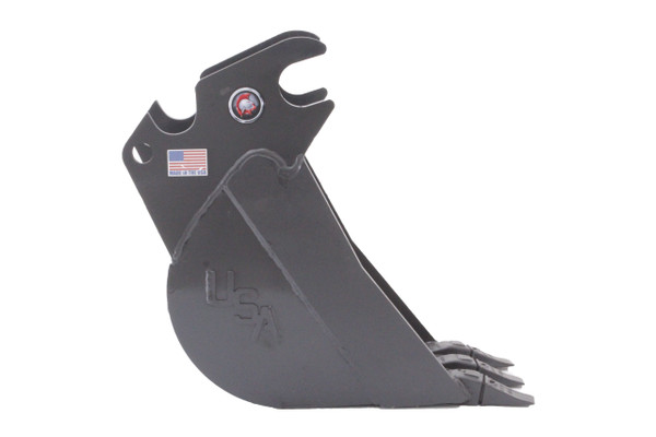 12" Wide Mini Excavator Tooth Bucket 6,000 lbs-10,000 lbs Machine