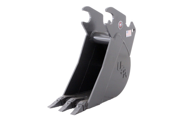 36" Wide Mini Excavator Tooth Bucket 6,000 lbs-10,000 lbs Machine
