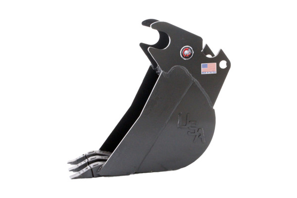 12" Wide Mini Excavator Tooth Bucket 10,000 lbs-14,000 lbs Machine